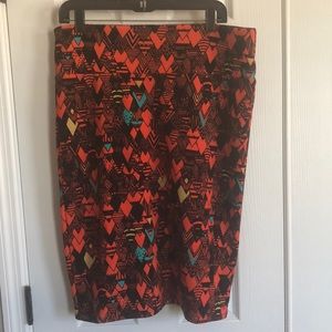Fun print pencil skirt